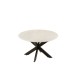 Table de salon en marbre avec pied métal