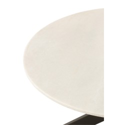 Table de salon en marbre avec pied métal