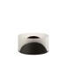 Vaso plano bicolor em vidro preto 25x25x13 cm Vaso plano bicolor em vidro preto 25x25x13 cm