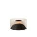 Vaso plano bicolor em vidro preto 25x25x13 cm Vaso plano bicolor em vidro preto 25x25x13 cm