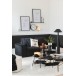 Vaso plano bicolor em vidro preto 25x25x13 cm Vaso plano bicolor em vidro preto 25x25x13 cm