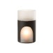 Vase rond bicolore en verre noir 18x18x31 cm Vase rond bicolore en verre noir 18x18x31 cm