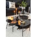 Vase rond bicolore en verre noir 18x18x31 cm Vase rond bicolore en verre noir 18x18x31 cm
