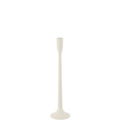 Chandelier en métal blanc 11x11x41 cm