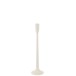 Candelabro em metal branco 11x11x41 cm