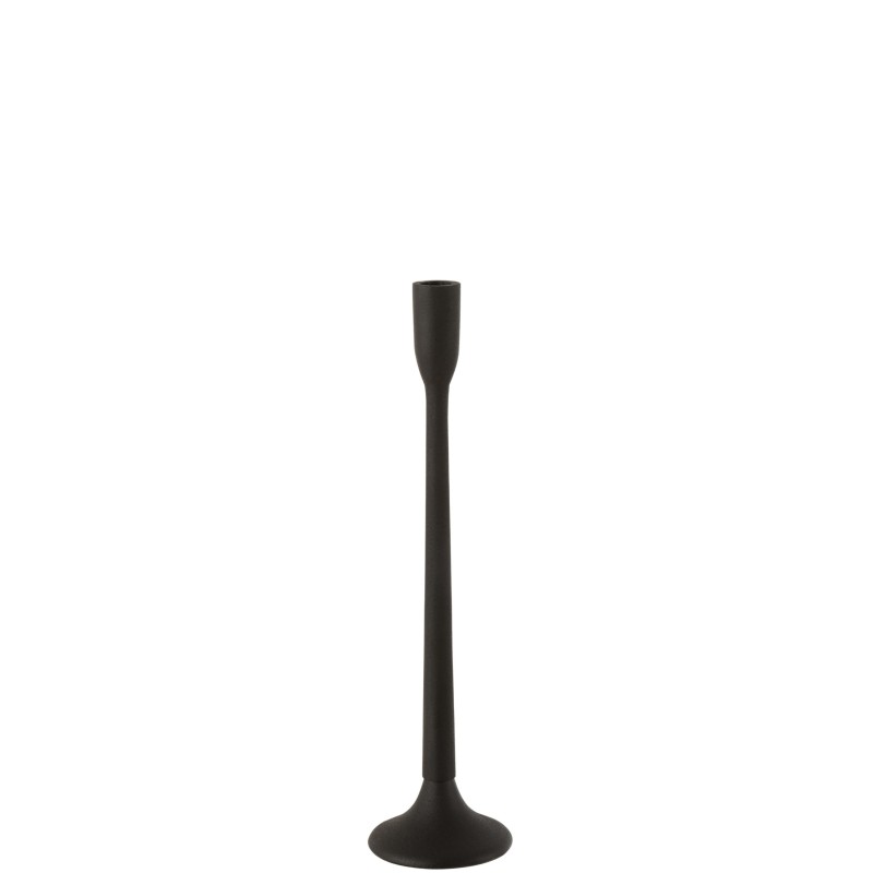 Candelabro hierro opaco negro Alt. 41 cm