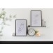 Candelabro em metal preto 11x11x41 cm