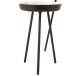 Lote de 3 mesas nido de metal blanco 52x52x58 cm