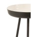 Lote de 3 mesas nido de metal blanco 52x52x58 cm