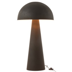 Candeeiro cogumelo em metal preto 51x51x97,5 cm