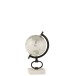 Globe terrestre sur pied en blanc 15x13x28 cm