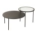 Console 2 niveaux en métal noir 101x70x50 cm Console 2 niveaux en métal noir 101x70x50 cm