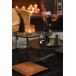Console 2 niveaux en métal noir 101x70x50 cm Console 2 niveaux en métal noir 101x70x50 cm